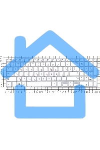 Клавиатура для ноутбука Samsung NP370R5E NP510R5E белый