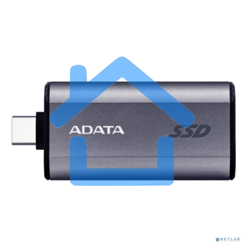 Твердотельный диск A-DATA External SC750 серый SC750-500G-CCBK 500Gb USB 3.2 Gen 2 Type-C, R/W -1050/1000 MB/s
