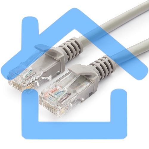 Патч-корд UTP Cablexpert кат.5e, 3м, литой, многожильный (серый)