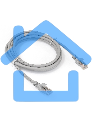 Патч-корд ExeGate EX286383RUS UTP-RJ45-RJ45-5e-2M-LSZH-GY, UTP, cat.5e, LSZH, 2м, серый