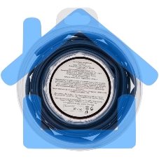 Трубка термоусаживаемая 5,0/2,5 мм синяя, ролик 2,44 м Rexant