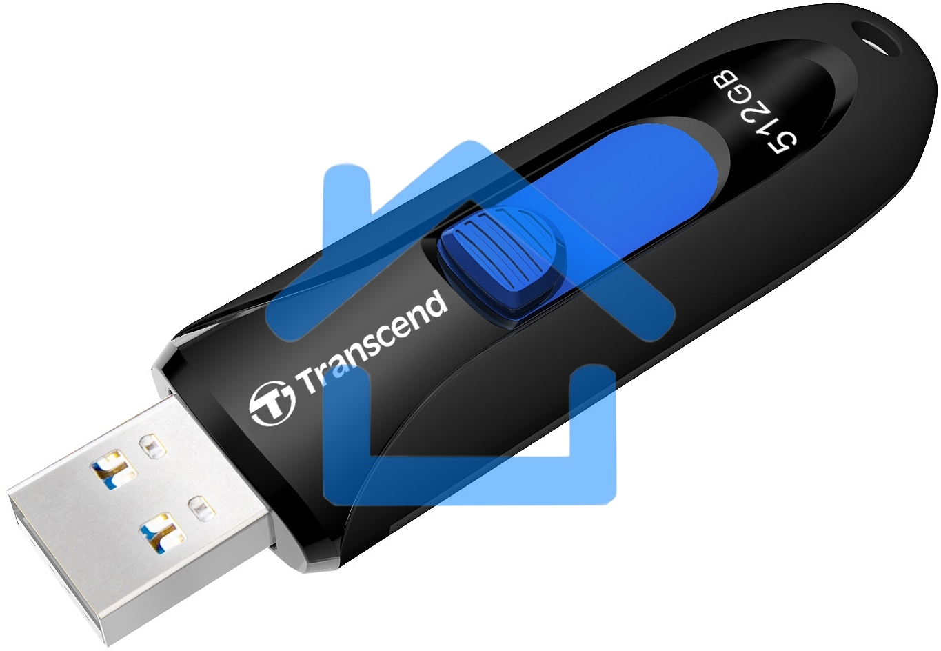 Флешка USB R/W Transcend 512Gb Jetflash 790 TS512GJF790K USB3.0 черный