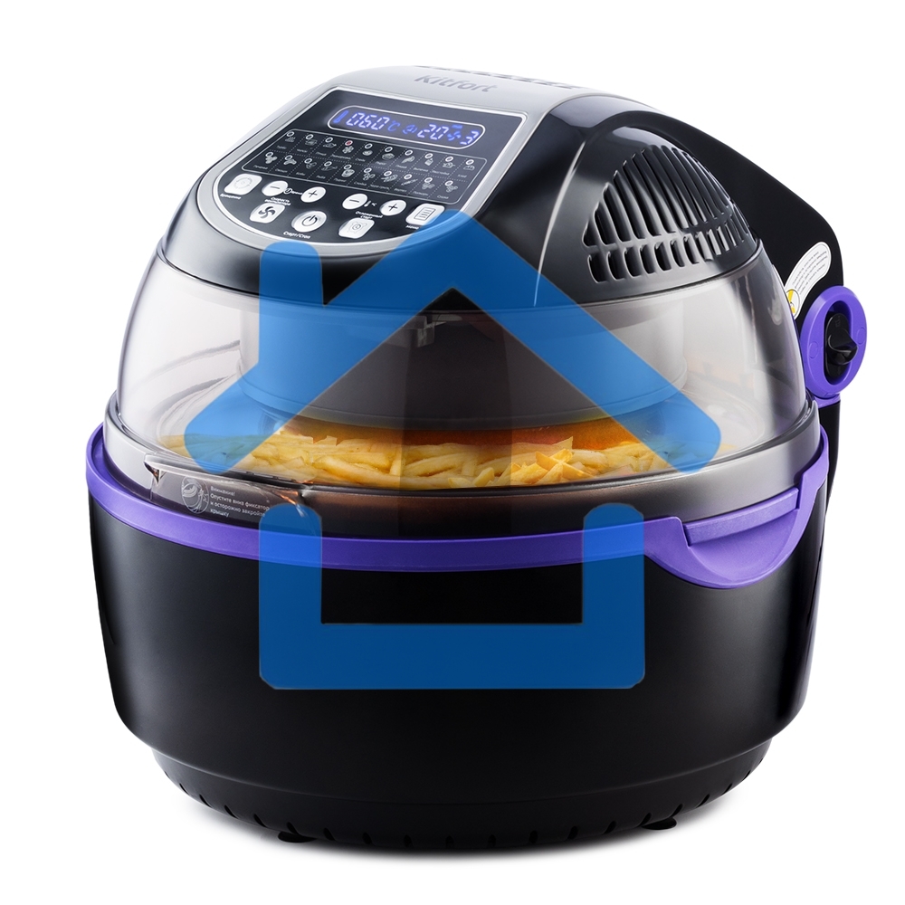 Аэрогриль Kitfort КТ-2219-1 Мощность 1200–1400 Вт.Емкость чаши 10 л. черный