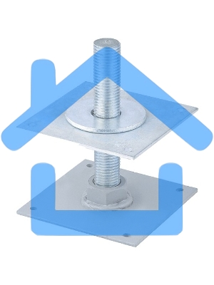 Анкер, регулируемый по высоте, ARH(100)-20, цинк, Россия Сибртех