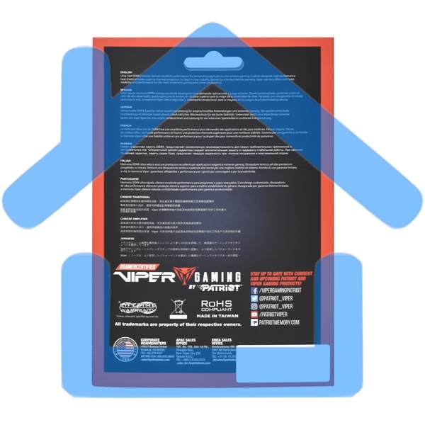 Оперативная память Patriot Viper Elite II, DDR4, 32Gb (2x16 Gb), 4000 MHz, CL20, DIMM, радиатор, красный, черный