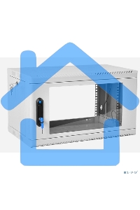 Шкаф коммутационный ЦМО (ШРН-6.500) напольный 6U 600x500мм пер.дв.стекл 200кг серый 470мм 180град.