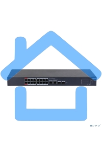 Коммутатор Dahua DH-CS4218-16ET-240 (L2) 16x100Мбит/с 2xКомбо(1000BASE-T/SFP) 2SFP 16PoE 240W управляемый
