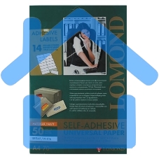 Этикетки Lomond 2100095 105x42.3мм A4 70гр/м2 на лист.14эт. самоклеющаяся универсальная (упак.:50л)