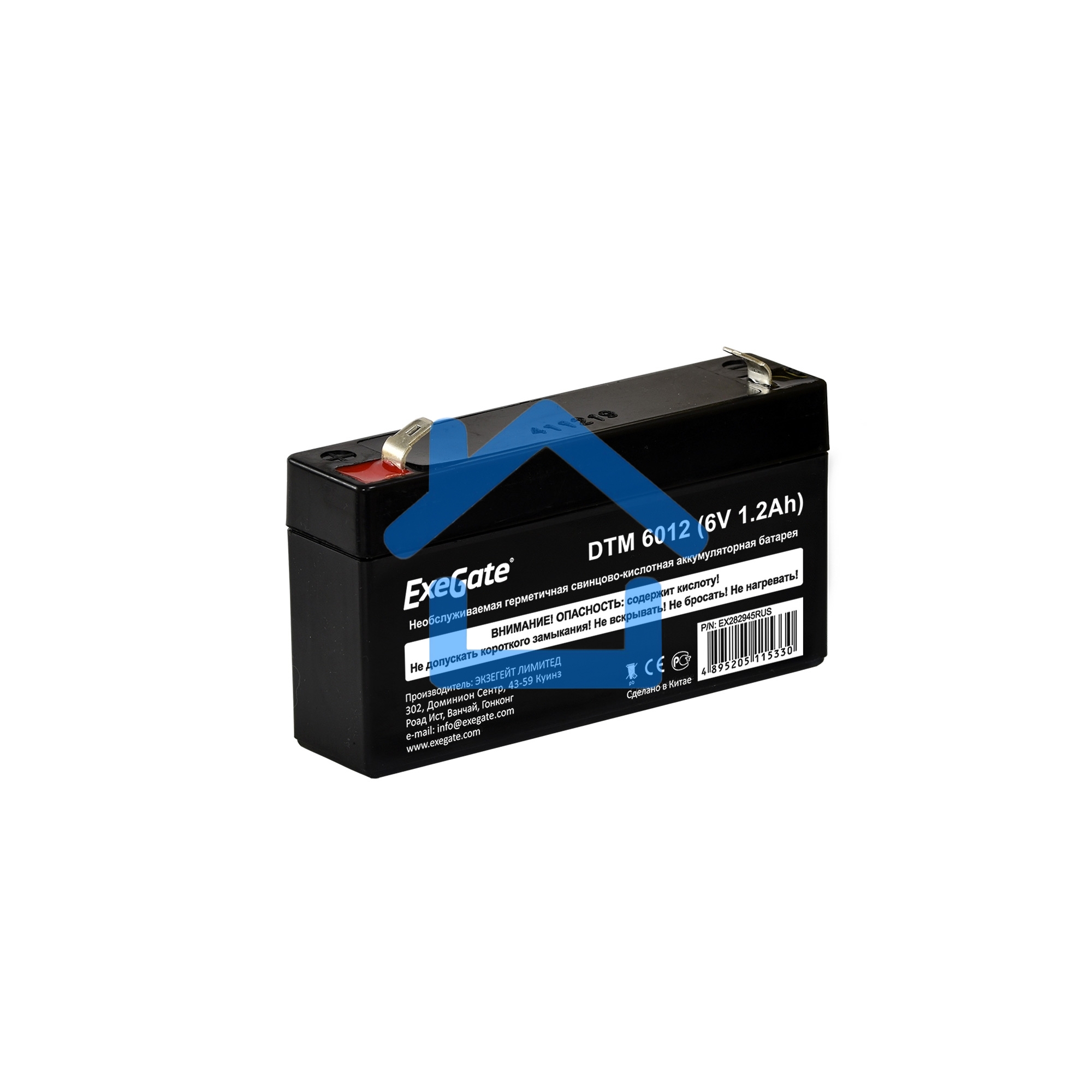 Батарея ExeGate EX282945RUS DTM 6012 (6V 1.2Ah, клеммы F1)