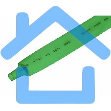 Термоусаживаемая трубка Rexant 15,0/7,5 мм, зеленая, упаковка 50 шт. по 1 м