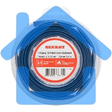 Трубка термоусаживаемая 4,0/2,0 мм синяя, ролик 2,44 м Rexant