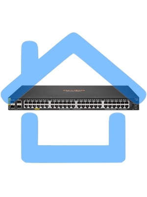 Коммутатор HPE Aruba 6000 R8N85A#ABB 48G 4SFP 48PoE+ 370W управляемый