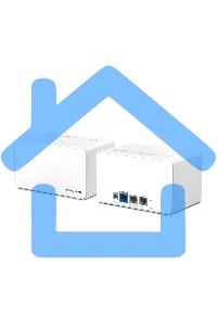 Домашняя Mesh Wi‑Fi система AX6000 Whole Home Mesh Wi-Fi 6 SystemSPEED: 1148 Mbps at 2.4 GHz + 4804 Mbps at 5 GHzSPEC: Internal Antennas, 1× 2.5 Gbps Port (WAN/LAN auto-sensing), 2× Gigabit Ports (WAN/LAN auto-sensing), 1024-QAM, OFDMA, HE160FEATURE: MERC