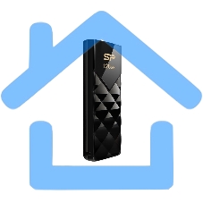 Флешка USB R/W 128 Gb Silicon Power Blaze B03, USB 3.2, черный