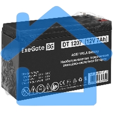 Батарея ExeGate ES252436RUS DT 1207/EXS1270 (12V 7Ah), клеммы F1