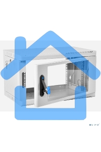 Шкаф коммутационный ЦМО (ШРН-6.500) напольный 6U 600x500мм пер.дв.стекл 200кг серый 470мм 180град.