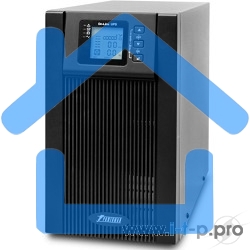 Источник бесперебойного питания PowerMan Online 2000VA черный (Online-Double conversion/LCD Display/USB/Software/RJ11/45,RS-232)