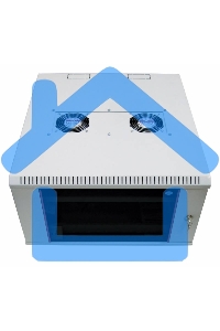 Шкаф настенный ЦМО ШРН-12.650 12U 600x650мм пер.дв.стекл несъемные бок.пан. 50кг серый