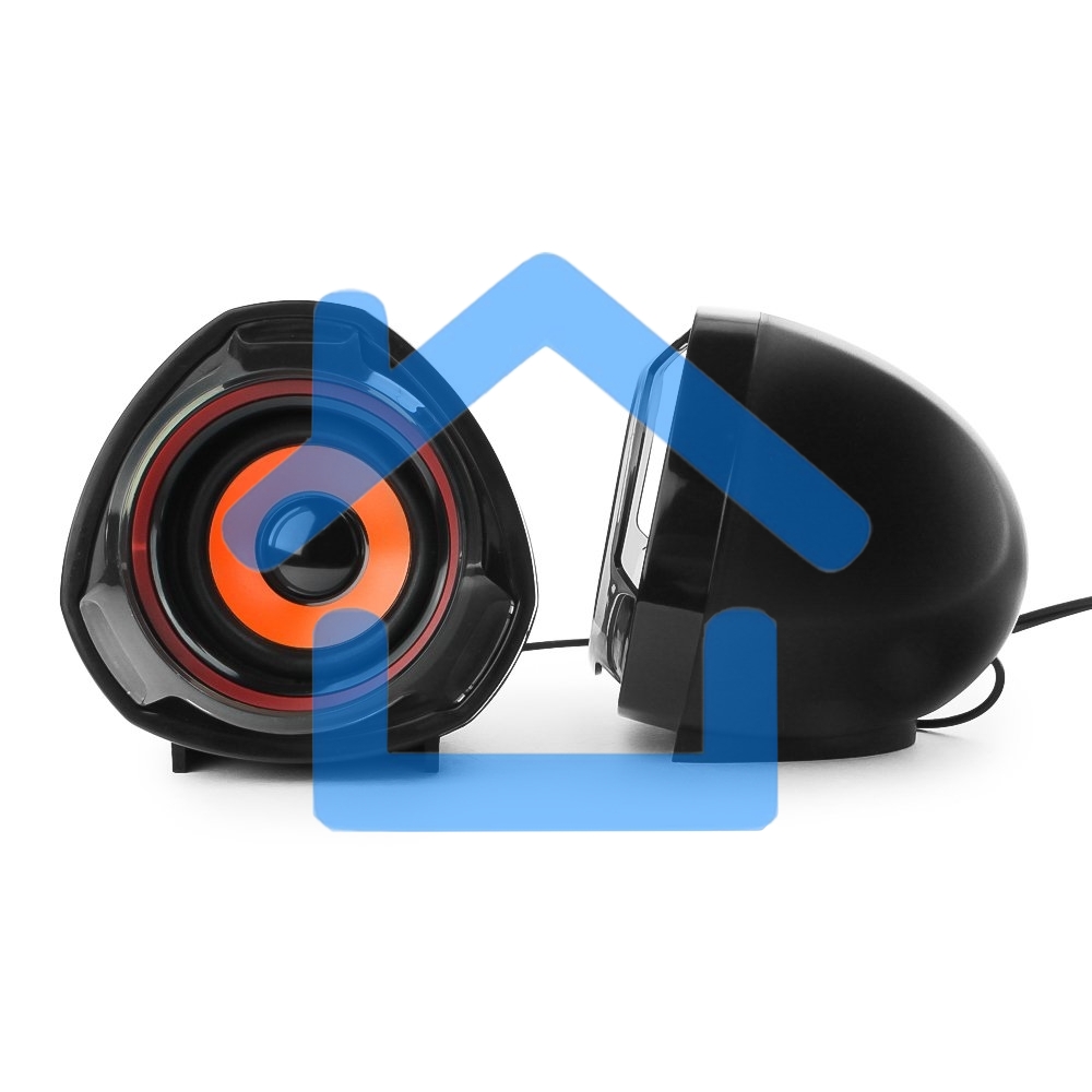 Акустическая система 2.0 Gembird SPK-105, черный, 5 Вт, регулятор громкости, USB-питание