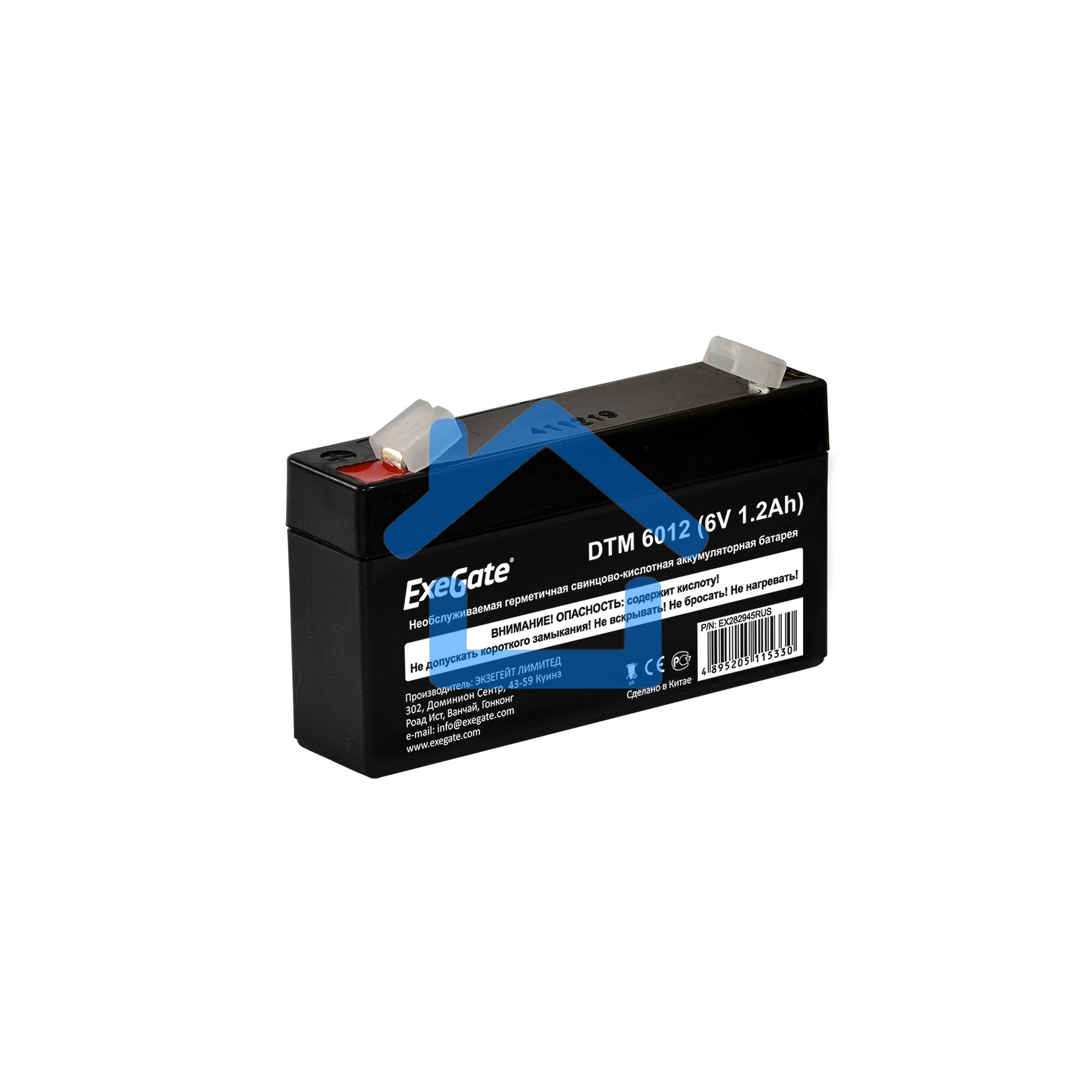 Батарея ExeGate EX282945RUS DTM 6012 (6V 1.2Ah, клеммы F1)