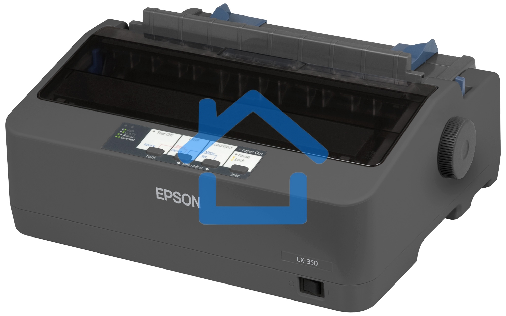 Принтер матричный Epson LX-350 (C11CC24031/C11CC24032), (А4, 357 cps (12 cpi), USB, LPT, COM)