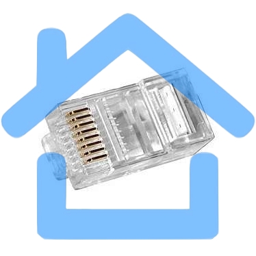 Разъем RJ45 8P8C кат.5E UTP (уп.100шт) PROCONNECT 05-1021-3