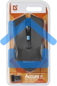 Мышь беспроводная Defender Accura MM-275 синий, 1600 dpi, радиоканал, USB, кнопки - 6