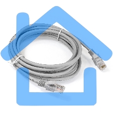 Патч-корд ExeGate EX286384RUS UTP-RJ45-RJ45-5e-3M-LSZH-GY, UTP, cat.5e, LSZH, 3м, серый