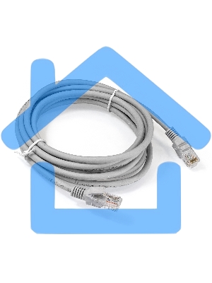 Патч-корд ExeGate EX286384RUS UTP-RJ45-RJ45-5e-3M-LSZH-GY, UTP, cat.5e, LSZH, 3м, серый