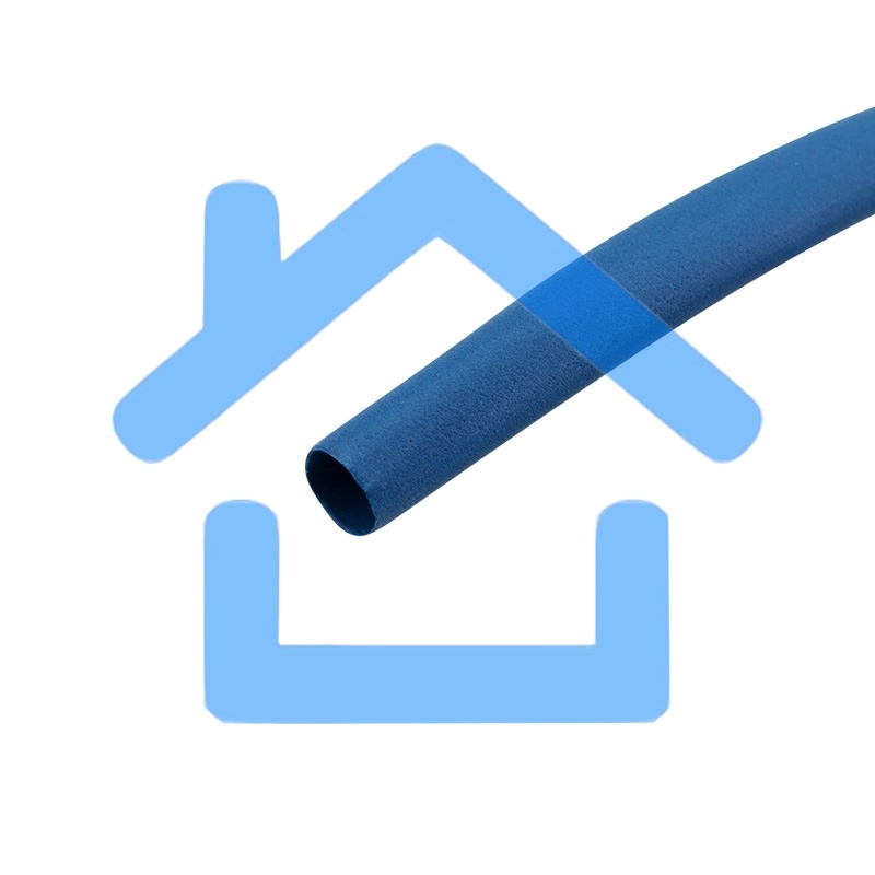 Трубка термоусаживаемая 4,0/2,0 мм синяя, ролик 2,44 м Rexant