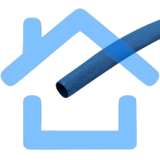 Трубка термоусаживаемая 4,0/2,0 мм синяя, ролик 2,44 м Rexant