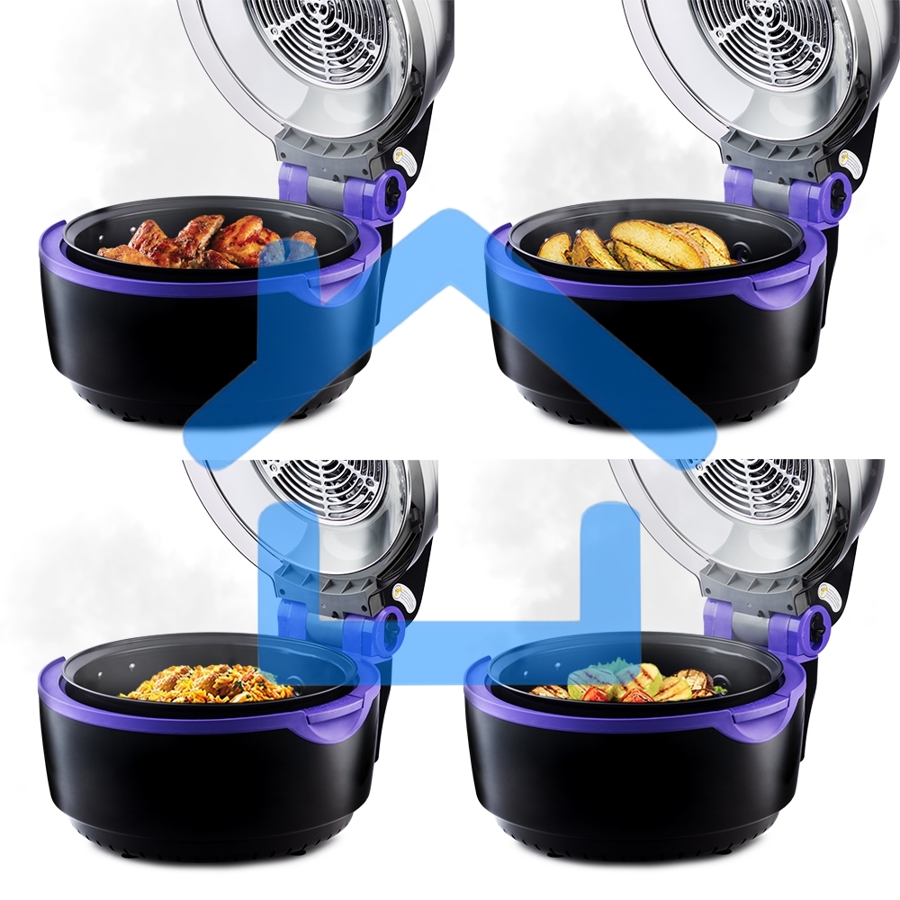 Аэрогриль Kitfort КТ-2219-1 Мощность 1200–1400 Вт.Емкость чаши 10 л. черный