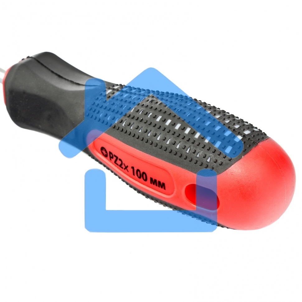 Отвертка Fusion, PZ2 x 100 мм, CrV, 3-х компонентная рукоятка 