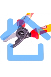 Кабелерез, диэлектрические рукоятки до 1000 В, трехкомпонентные рукоятки, 210 мм Gross