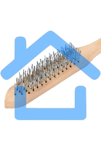 Кордщетка ручная SPARTA 748245 5-рядная металлическая с деревянной ручкой