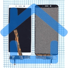 Дисплей для Xiaomi Redmi 6, Redmi 6A в сборе с тачскрином белый