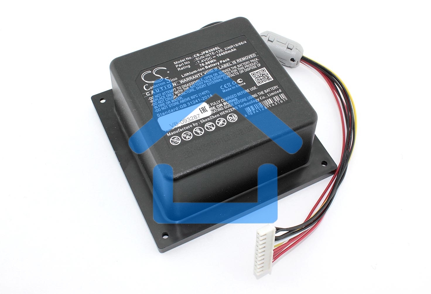 Аккумуляторная батарея CameronSino CS-JPB300SL для JBL PartyBox 300 7.4V 10400mAh / 76.96Wh