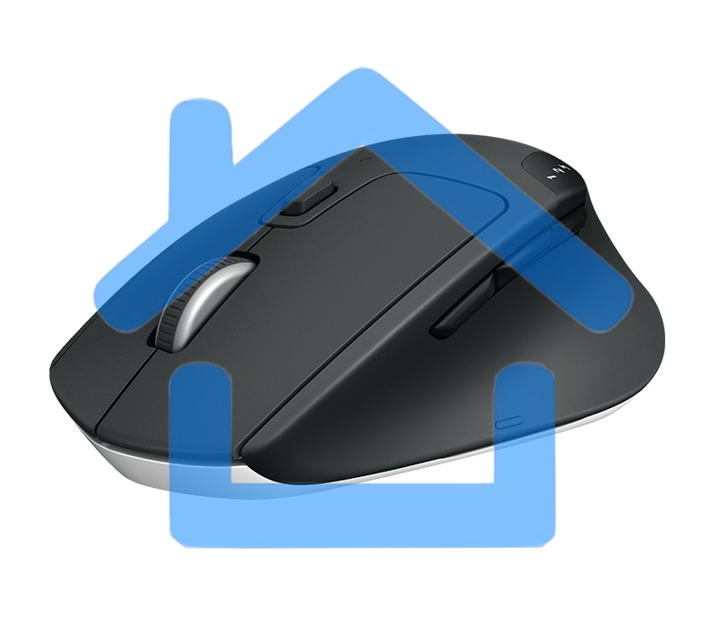 Мышь беспроводная Logitech M720 Triathlon черный, 1000 dpi, радиоканал, Bluetooth, USB, кнопки - 8