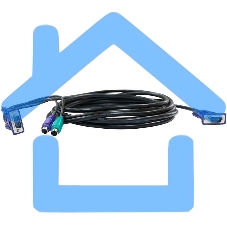 Набор кабелей D-LINK DKVM-CB3 для DKVM - 2хPS/2,1xVGA, 3м