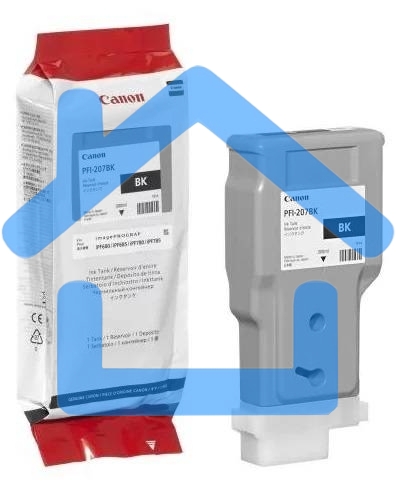 Картридж струйный Canon PFI-207 BK (8789B001) черный (300 мл) для Canon imagePROGRAPH iPF680, 685, 780, 785