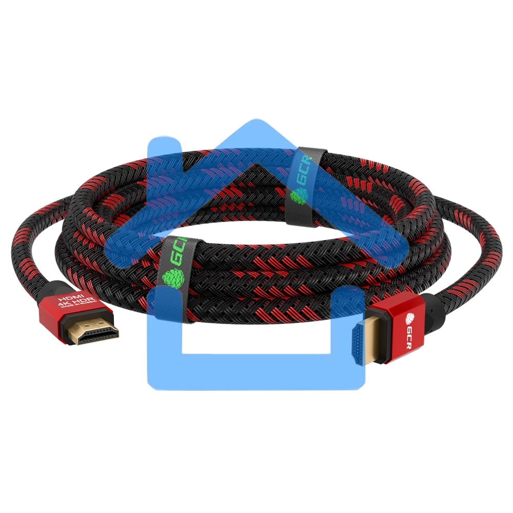 Кабель Greenconnect 1.5m Greenconnect HDMI 2.0, BICOLOR нейлон, AL корпус красный, HDR 4:2:2, Ultra HD, 4K 60 fps 60Hz/5K*30Hz, 3D, AUDIO, 18.0 Гбит/с, 28AWG