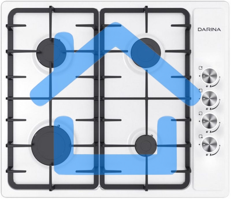 Газовая варочная панель Darina 1T1 BGM341 11 W, белая