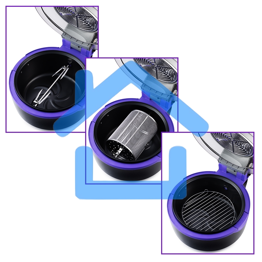 Аэрогриль Kitfort КТ-2219-1 Мощность 1200–1400 Вт.Емкость чаши 10 л. черный