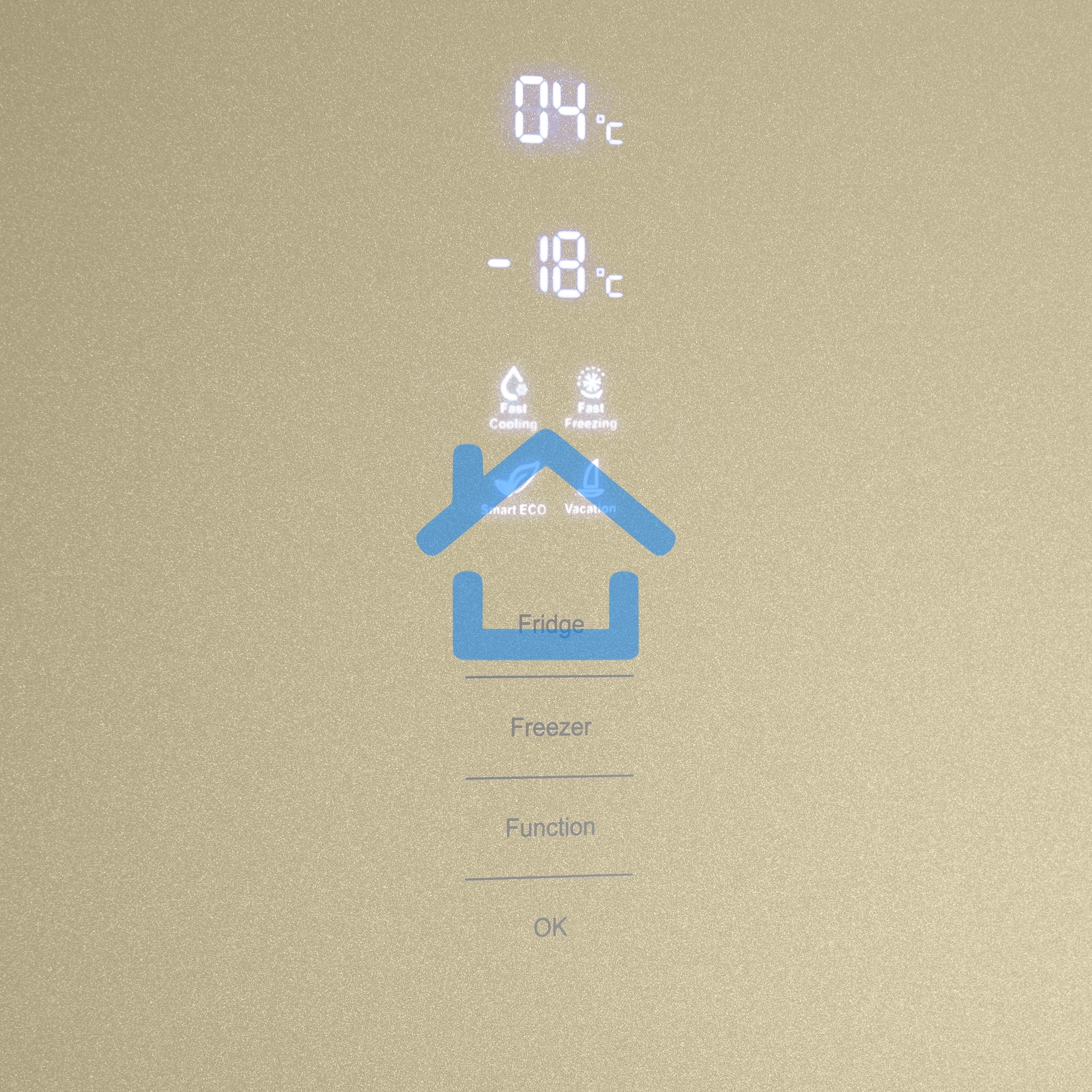 Холодильник Maunfeld MFF185NFBG бежевый двухкамерный 240/100л морозилка снизу, No Frost