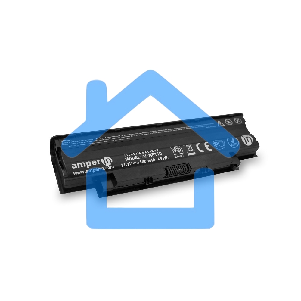 Аккумуляторная батарея Amperin для ноутбука Dell 13R, 17R, M, N Series 11.1v 4400mAh (49Wh) AI-N5110