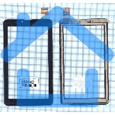 Сенсорное стекло (тачскрин) ZYD070-237, черное