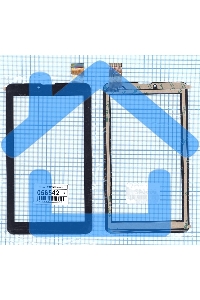 Сенсорное стекло (тачскрин) ZYD070-237, черное