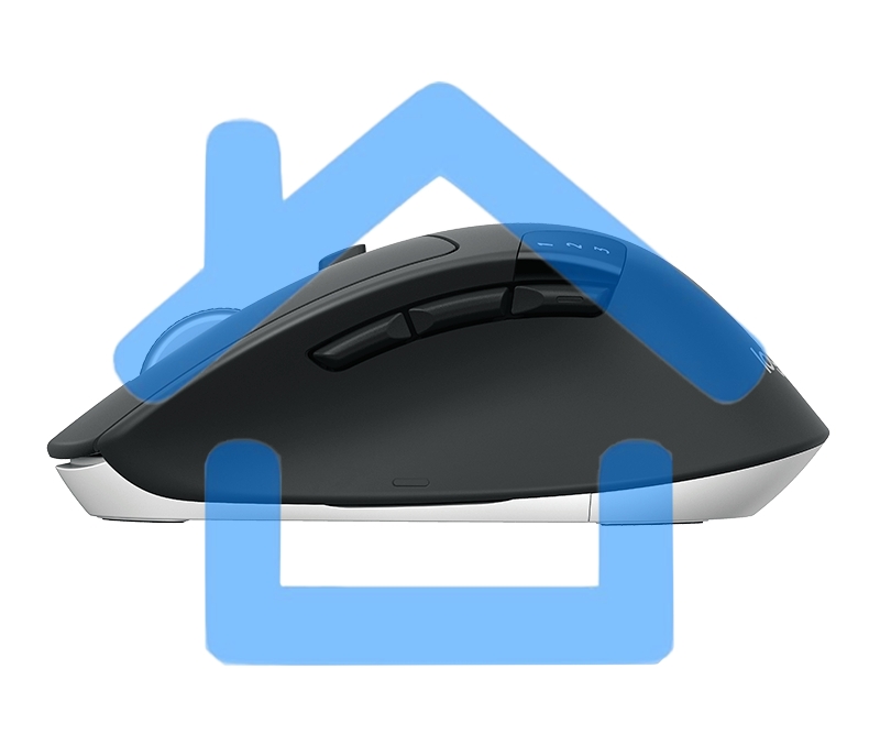 Мышь беспроводная Logitech M720 Triathlon черный, 1000 dpi, радиоканал, Bluetooth, USB, кнопки - 8