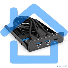 Планка USB на переднюю панель ExeGate U3H-616, 3,5