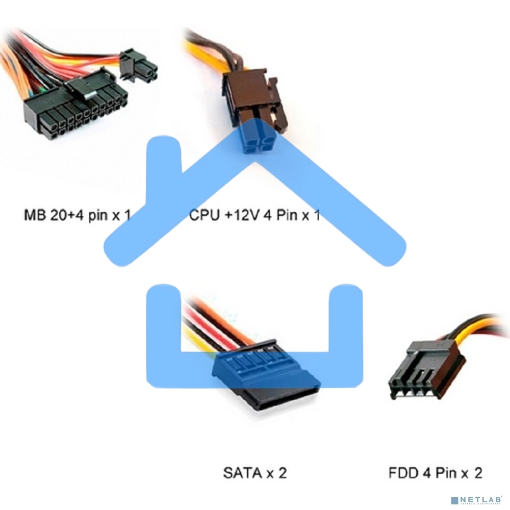 Блок питания Inwin / Powerman PMP-450ATX, 450Вт, 80мм, серый